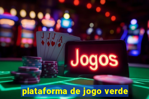 plataforma de jogo verde